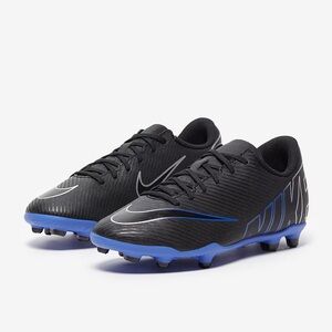 Nike Black and Blue Soccer Cleats